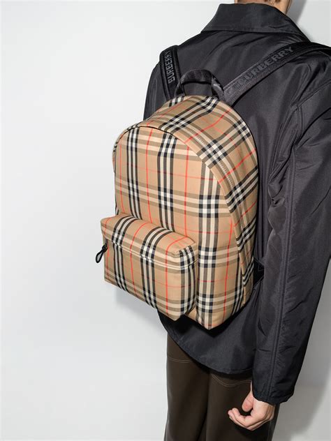 burberry backpack vintage check